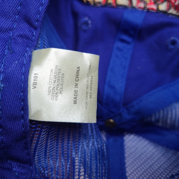 Adams Hat Mule Town Hemp Blue Trucker Hat Unisex NWT - Picture 12 of 12